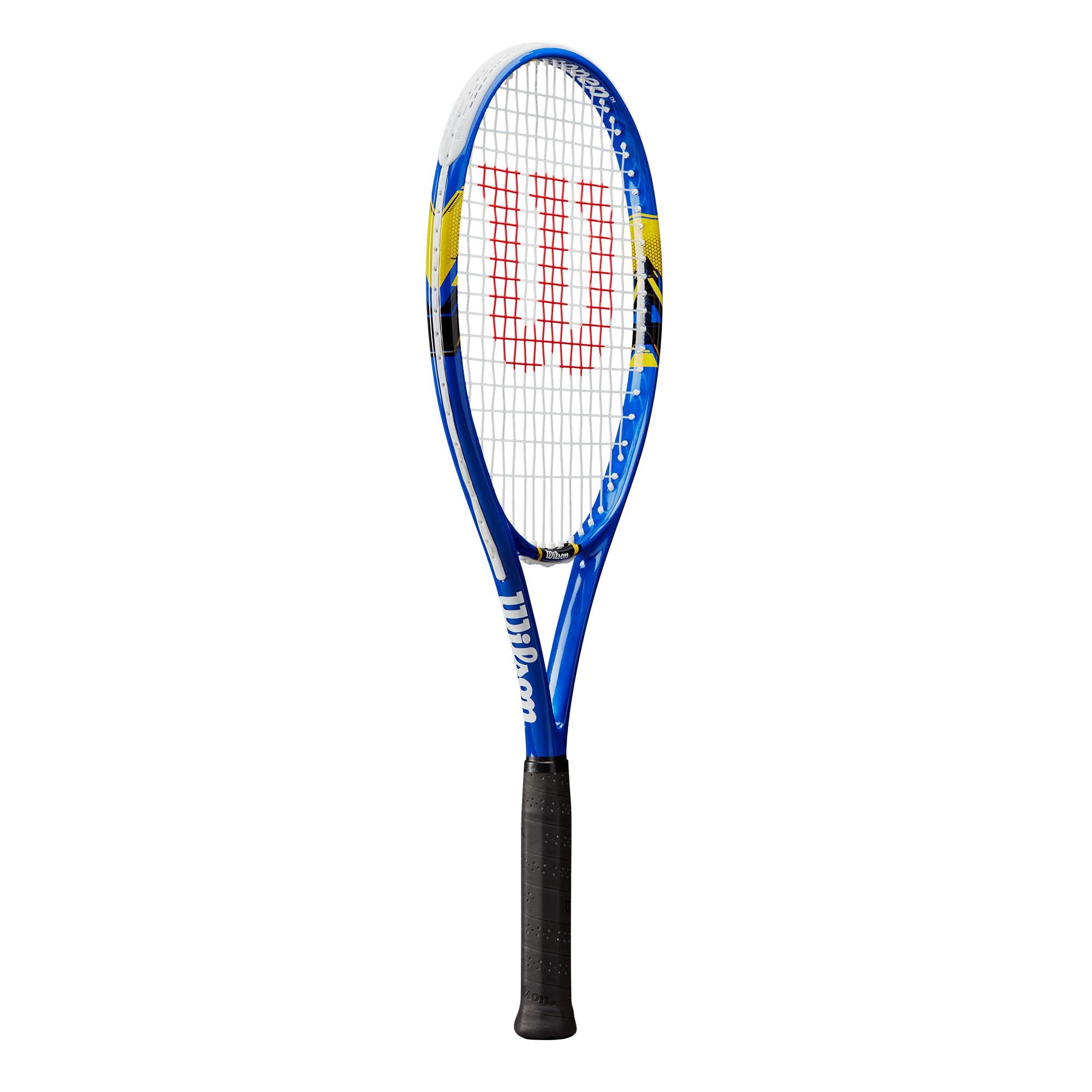 Amazon | Wilson 全米オープン ガット張り上げ済み ブルー/イエロー