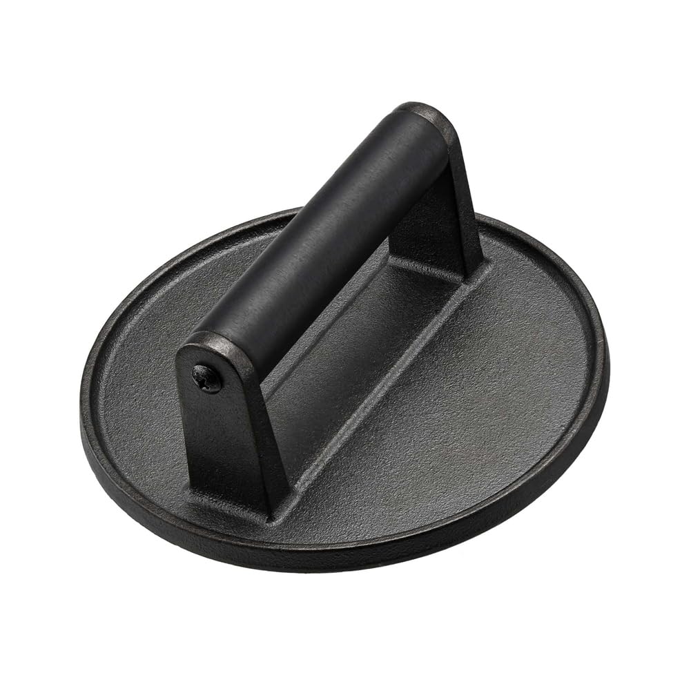 CTRLZS Cast Iron Burger-Press 6.5 Inches, Perfect for Griddle 6.5 Inches, Perfect for Griddle