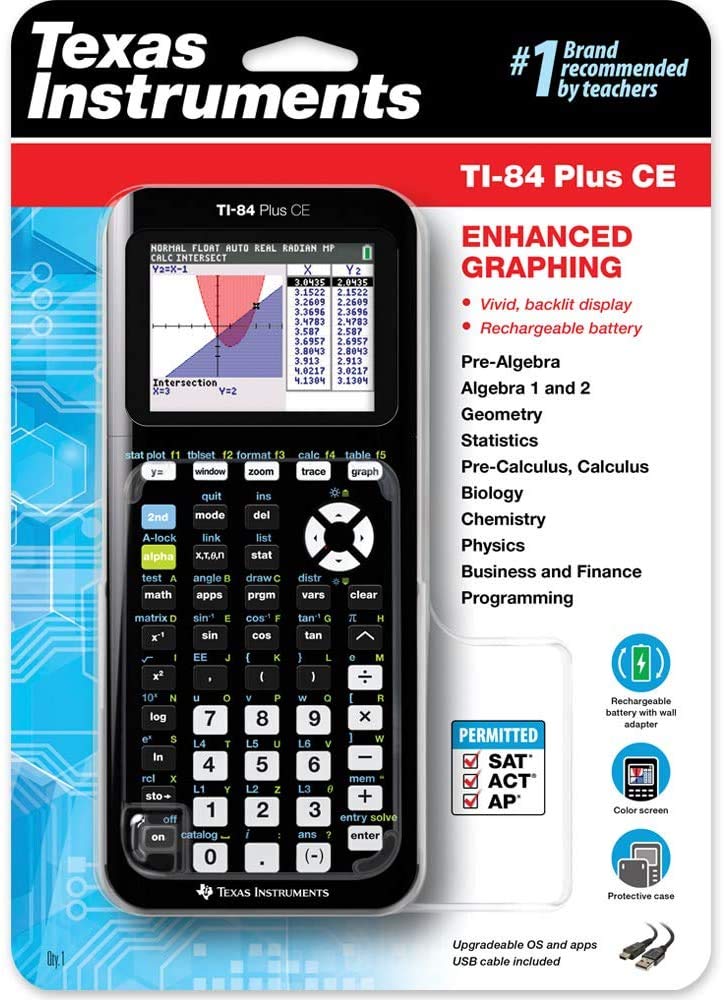 Amazon.com : Texas Instruments TI-84 Plus CE Graphing Calculator