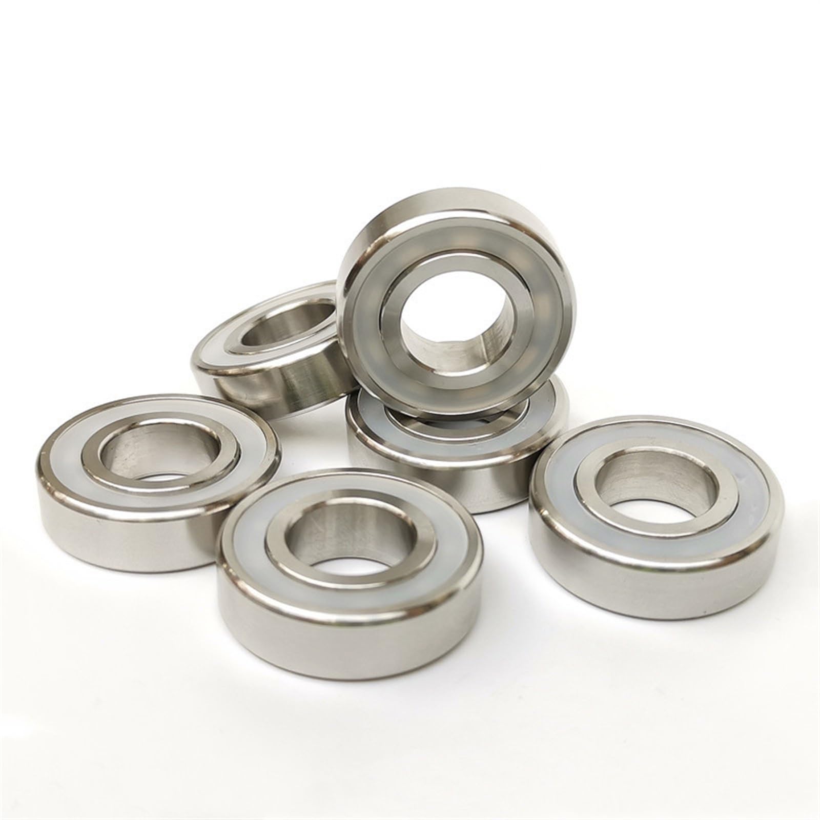 BIVOO 2 rodamientos de Acero Inoxidable 316 Resistentes a la corrosión S6200 6201 6202 6203 6204 6205 6206 6207 (Color : 6206 30x62x16mm)