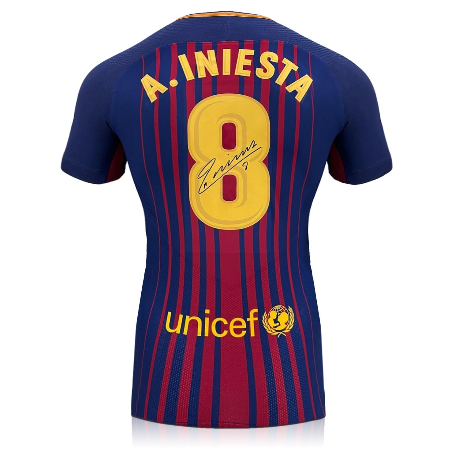 Amazon.com: Exclusive Memorabilia Andres Iniesta Signed Barcelona