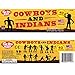 TimMee Cowboys and Indians Plastic Figures - 40pc Playset - Made in USA