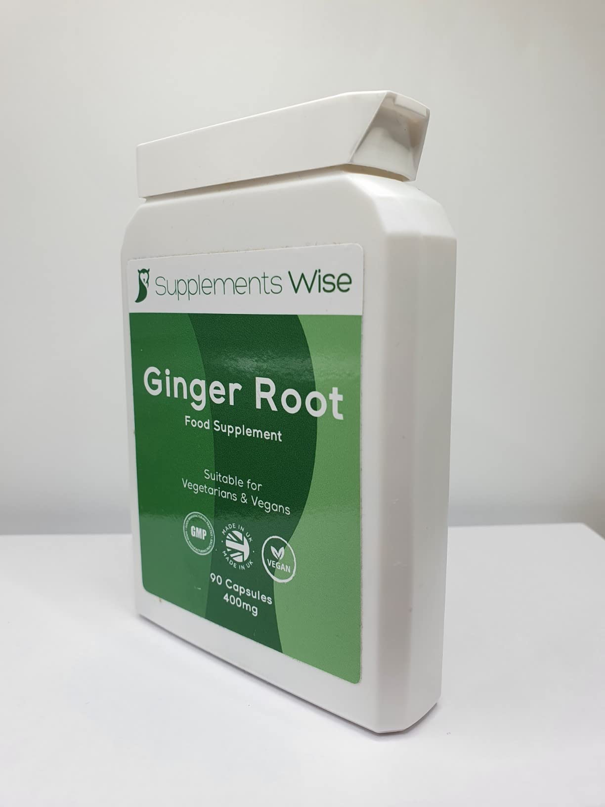 Ginger Root Capsules High Strength 90 x 400mg Active Ginger Root