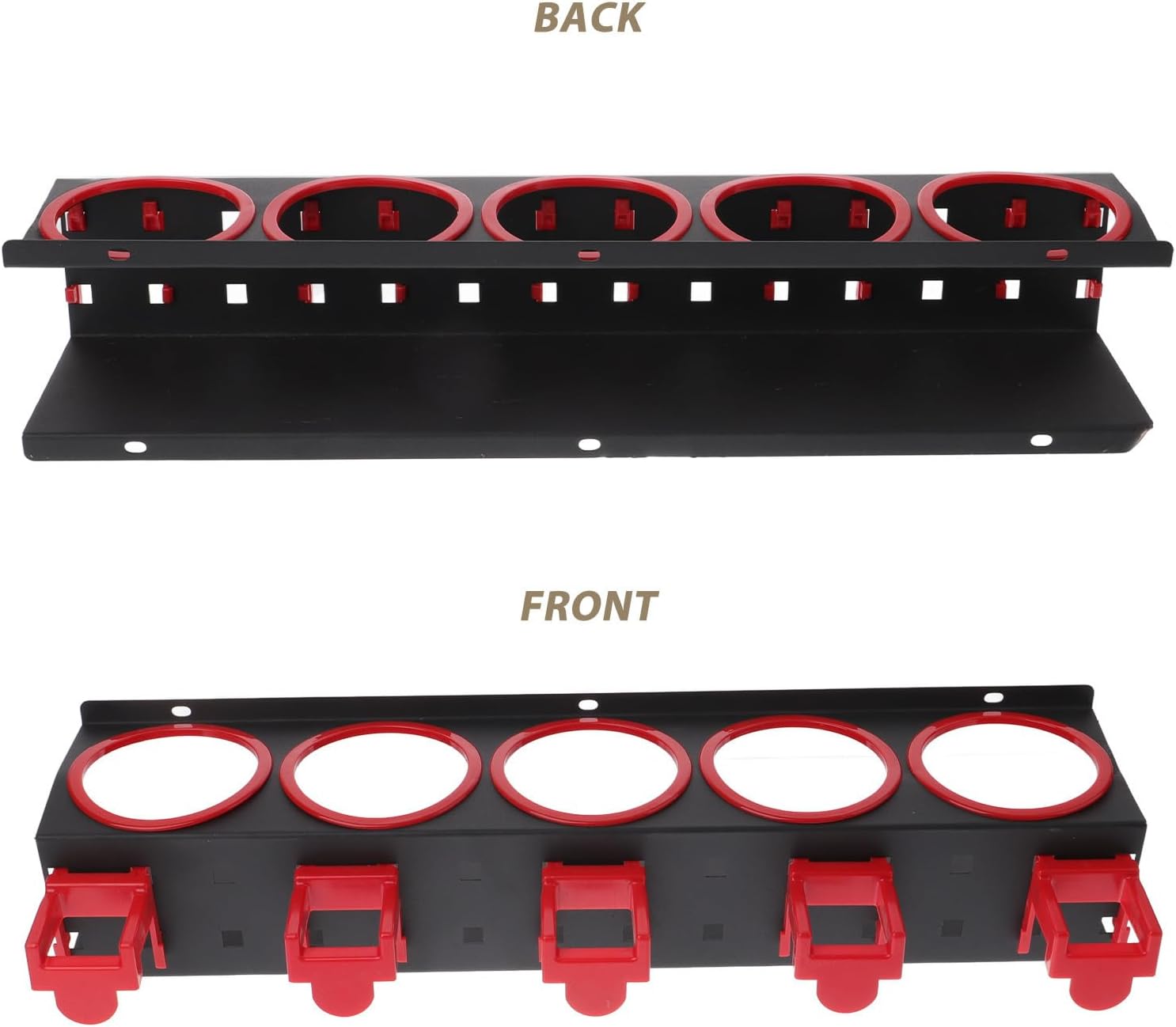 Spray Bottle Holder Space Saving Wall Mount Rack for Spray Bottles Cold Rolled Steel Organizer, Versatile Detailing Tool Rack and Wax Cans for Car Detailing Shop and Household Use