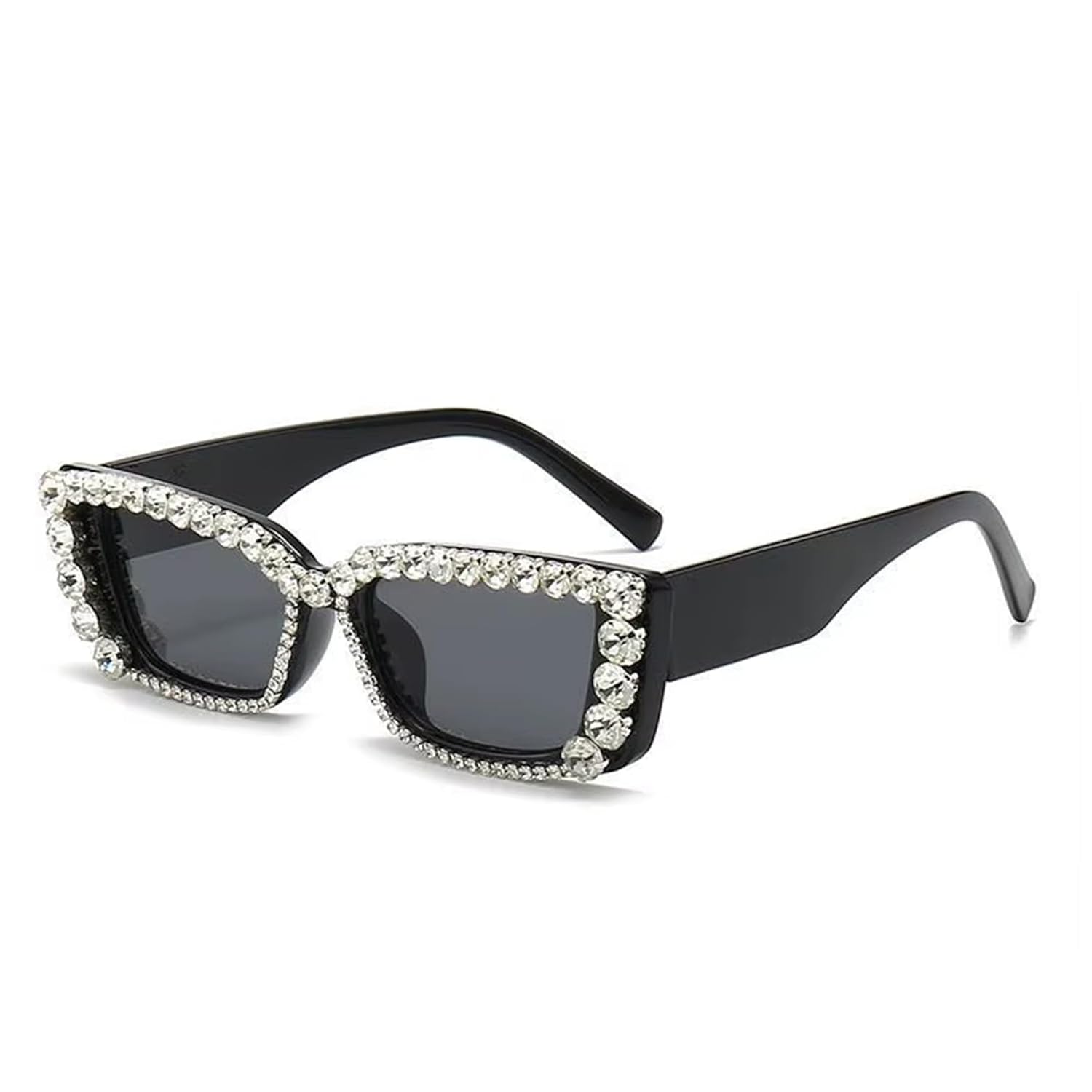 AUGEN Glam Series Diamond Studded Sunglasses for Women | Luxury Rhinestone Bling Cat Eye Fashion Shades | Crystal Studded UV Protection Stylish Sunglasses (M262)
