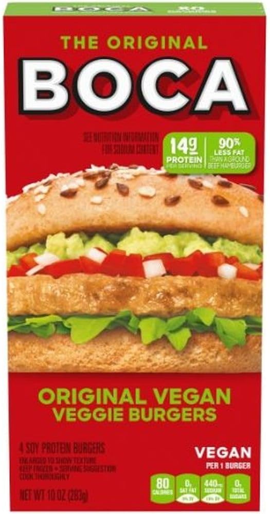Original Vegan Veggie Burgers, 10 ounce -- 12 per case