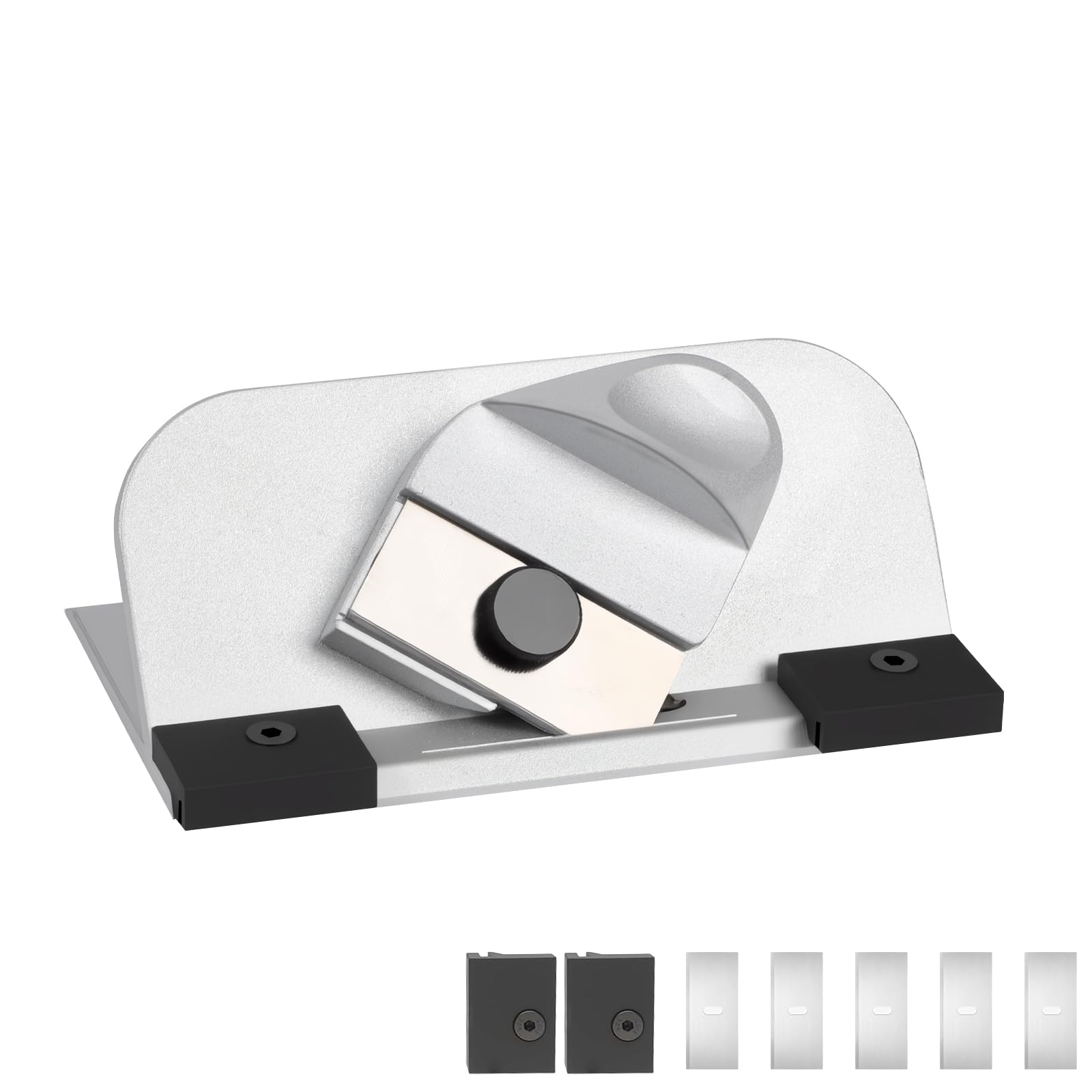 Affettatrice inclinata a 45° con lama di ritiro automatica, pratico utensile da taglio con regolazione della profondità e supporto magnetico per lama, taglierina fotografica di precisione per telaio