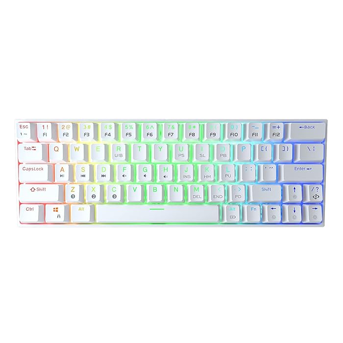 dierya bluetooth 5.1 mechanical 60 gaming keyboard