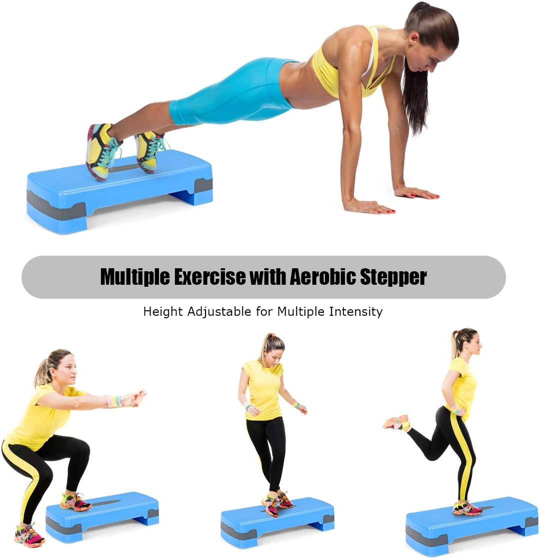 BalanceFrom Entrenador De Plataforma Escalonado Aeróbico Ajustable Para Entrenamiento