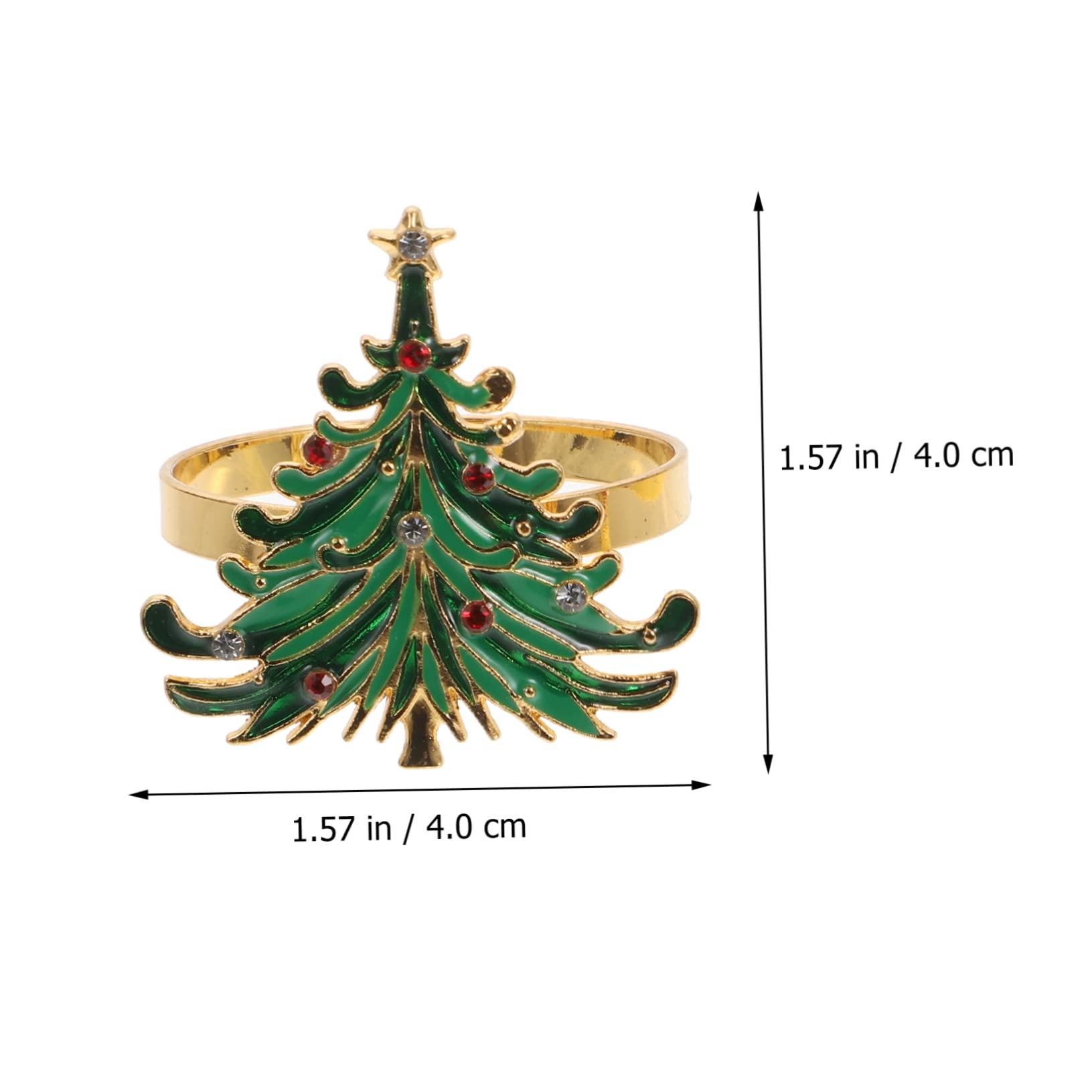 INOOMP 8pezzi Anelli Portatovaglioli Natalizi Da Decorazioni Festive Per Tovaglioli Con Design Moderno e Resistente Per Matrimoni Ristoranti e Feste Di Natale