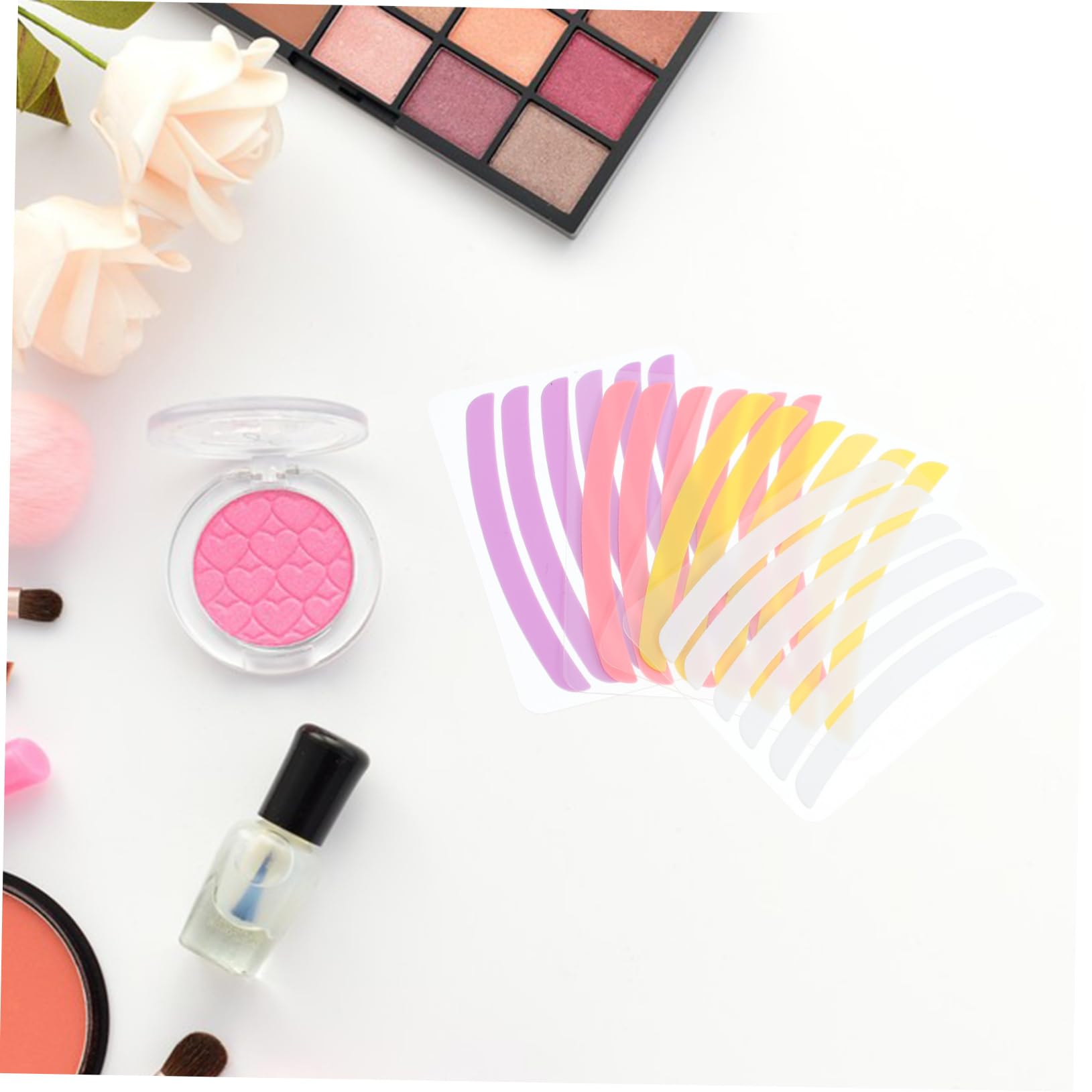 VICASKY 12 Pairs Lash Lift Stripes for Eyelash Perm Kit Silicone Lash Lifting Pads Easy Apply Salon Home Use