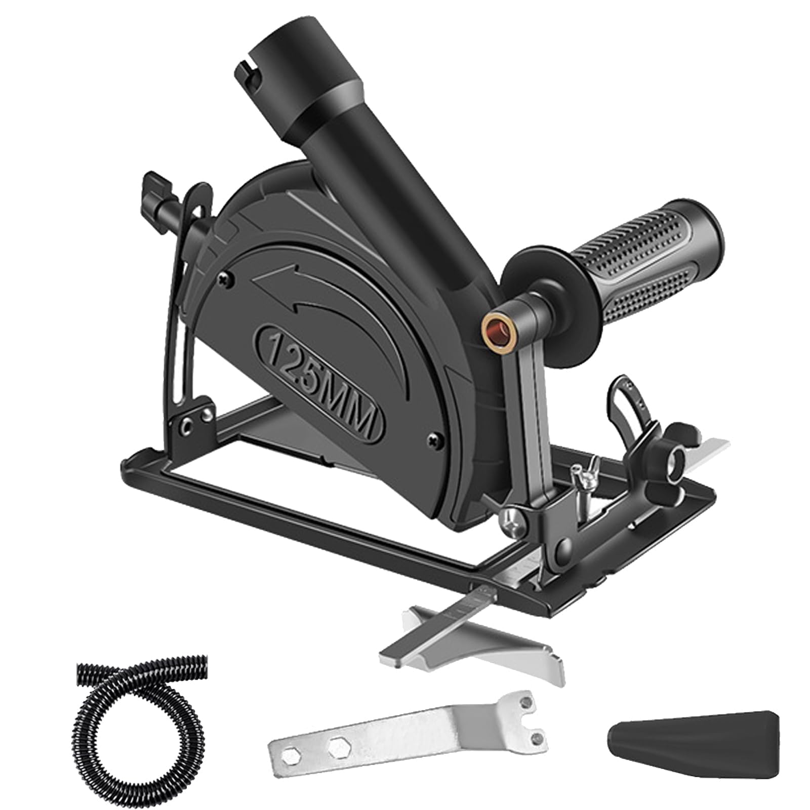 Kit de Soporte para Amoladora Angular 100-125 mm, Accesorios para Amoladora Angular, Ángulo Ajustable y Profundidad de Corte de 0-40 mm