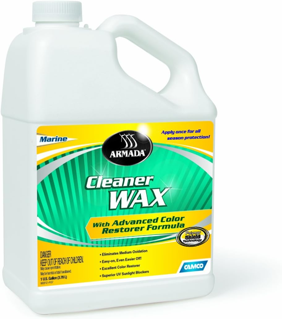 Camco Armada Cleaner Wax | Designed for The Toughest Jobs | 1 Gallon (40977)