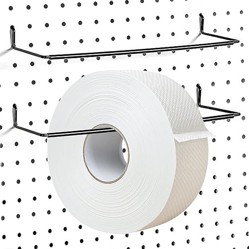 Miniatura 4 de Paquete de 2 soportes para toallas de tablero de clavijas para toallas de papel, toallas de cocina, calcomanías, cintas, gran organizador de tablero
