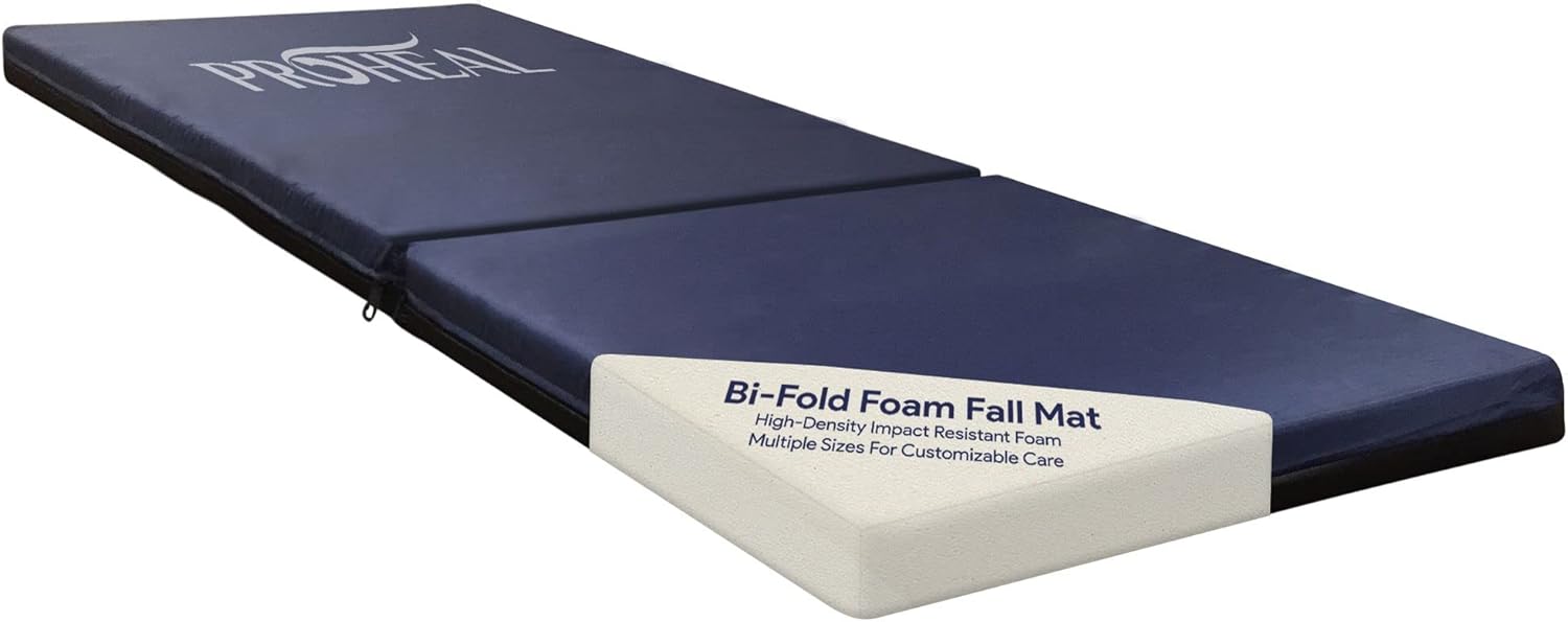 Foam Fall Mat for Elderly Thick BiFold Fall Prevention