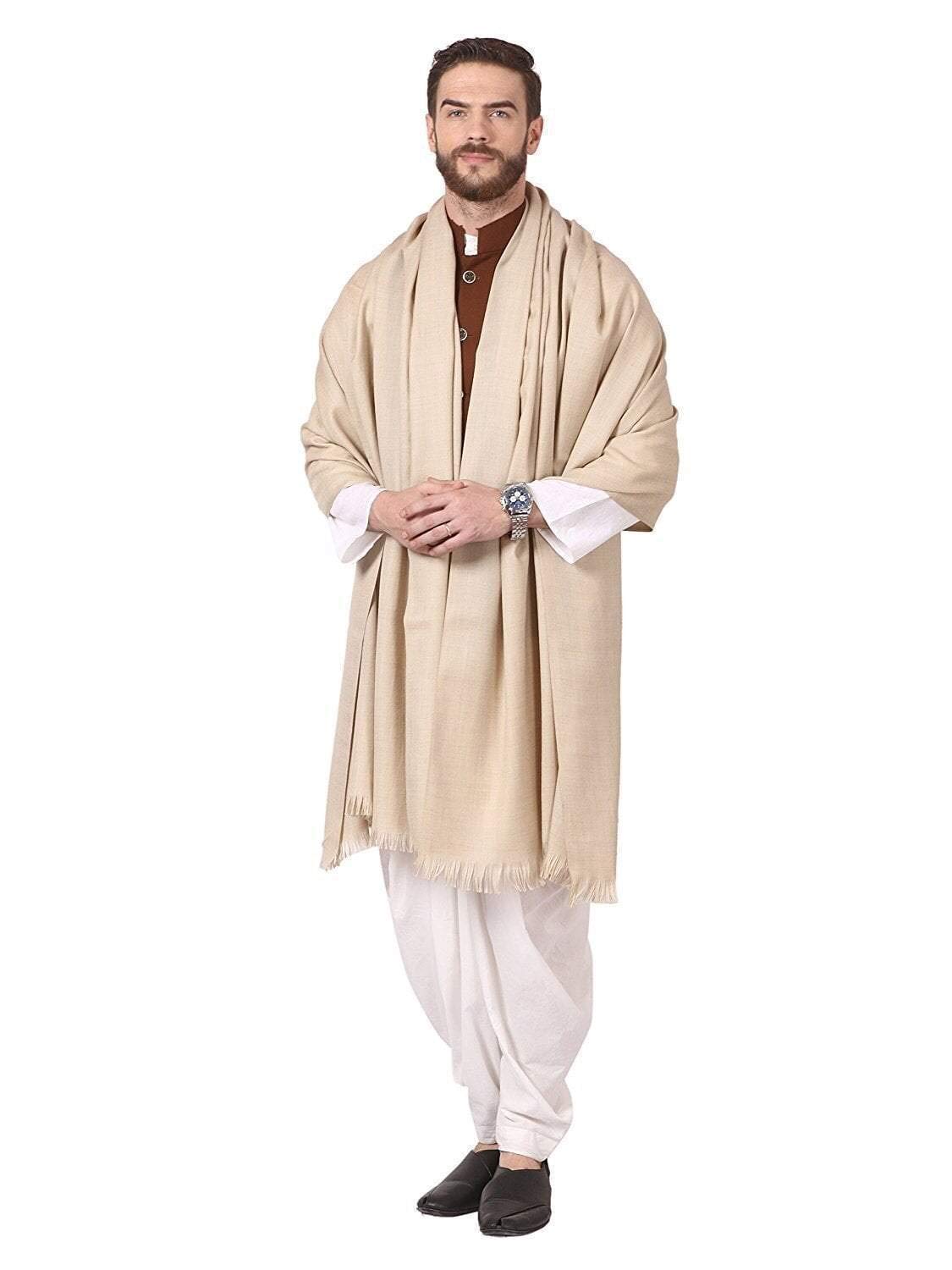 pashtush Mens 1 KG Shawl, Full Size 127 x 254 cm, Extra warm-picture-41