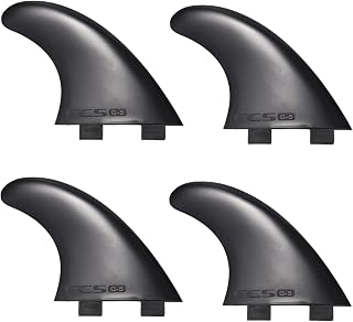 CASLE 12Pcs Plastic Nylon+Fiberglass Black for Surf Fins G5 Size Surf Board Fins Surfboard Accessories