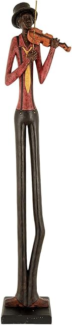 Hill 1975 Standing Jazz Band Violinist, Resin, Mixed, one
