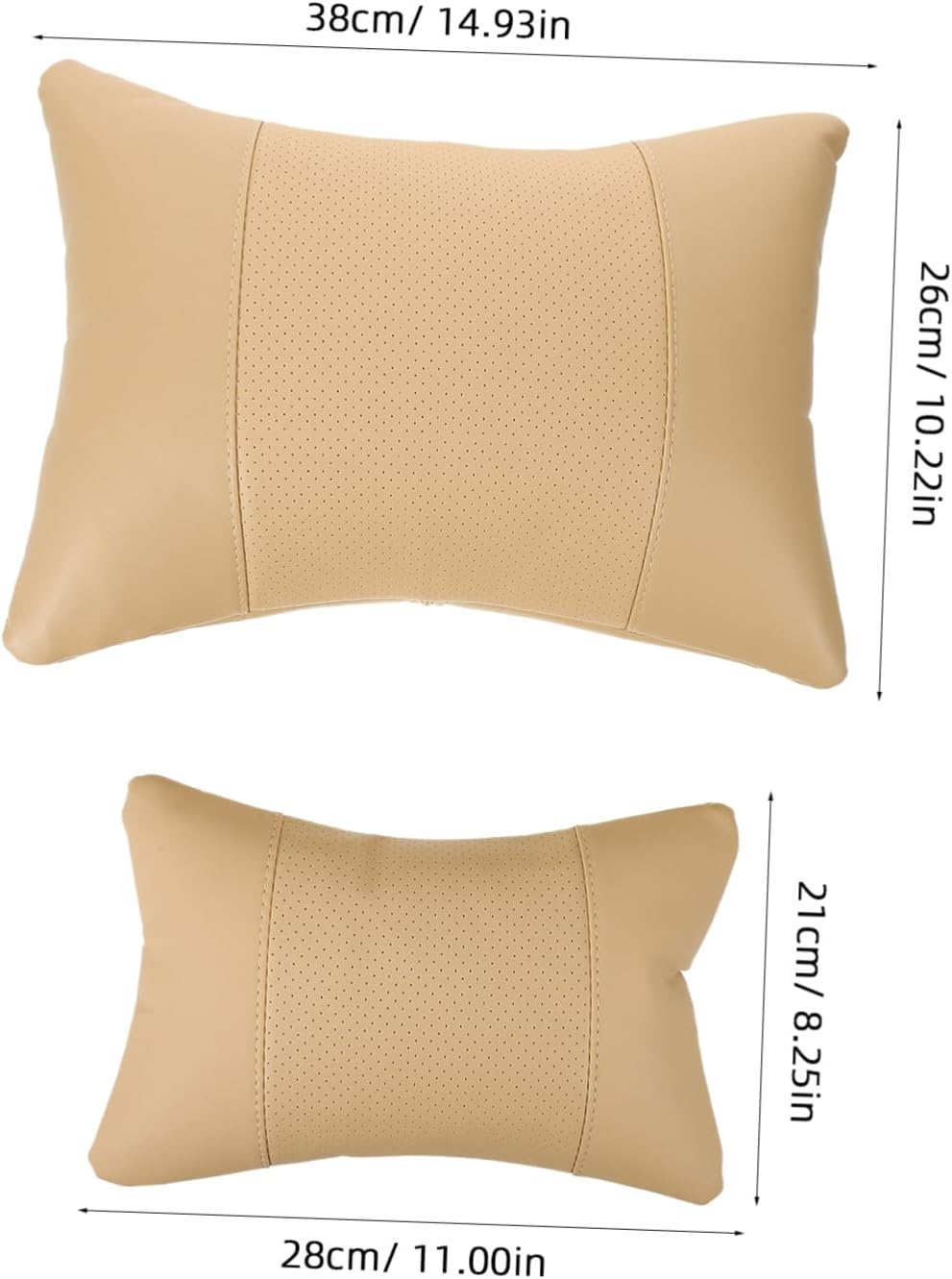 1Set Car Neck Pillow Headrest Cushion Lumbar Support for Comfortable Driving Removable Elastic Material Versatile for Cars