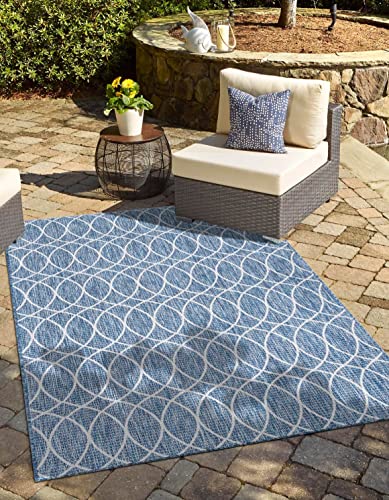 Unique Loom Outdoor Trellis Collection Area Rug - Gitter (10' x 14' 1