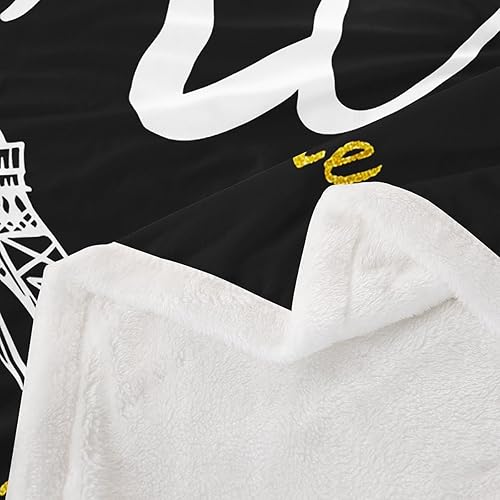 Miniatura 9 de Erosebridal Manta de forro polar de fútbol para niños y niñas, manta de sherpa de fútbol personalizada, manta de panal azul neón brillante para