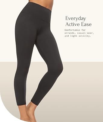Felina Shapebooster High-Waisted Ankle Length Legging for Women, BLK M