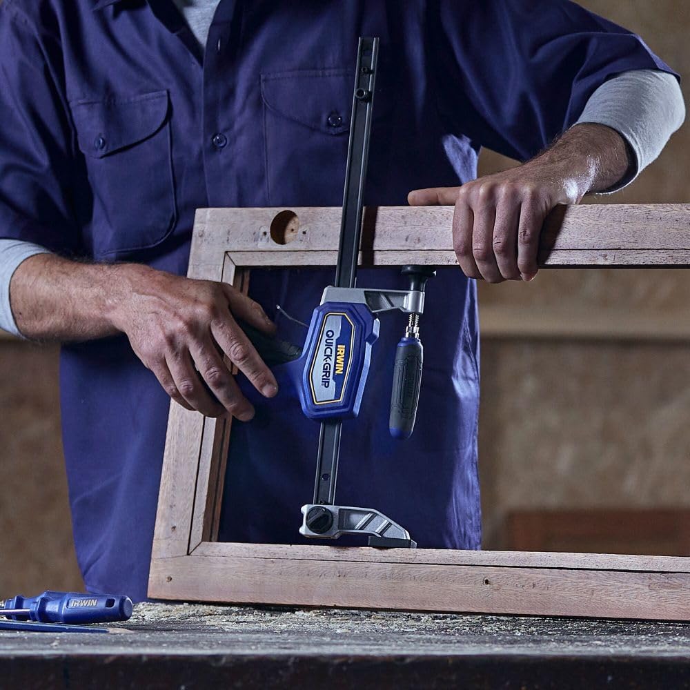 IRWIN QUICK-GRIP Clamps for Woodworking‚ Medium Duty Hybrid Clamp, 12 Inch (IRHT83500)