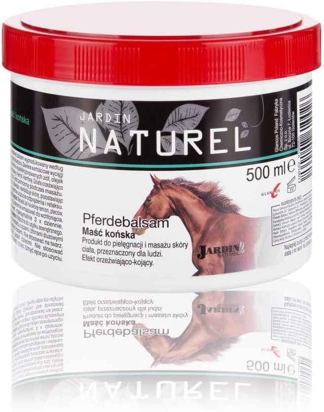 JARDIN NATUREL - COOLING HORSE OINTMENT FOR MUSCLES JOINTS SPINE - 500ml