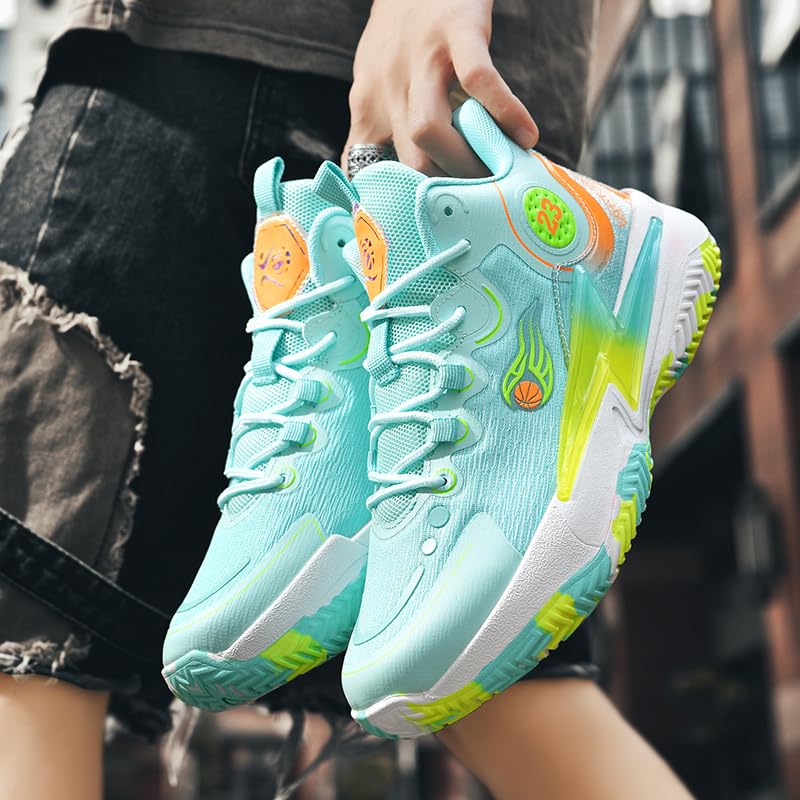 Image of Womens Mens Basketball Shoes Lightweight Fashion Breathable Comfortable Non Slip Sport Indoor Outdoor Sneakers for Unisex