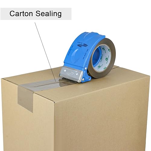 Miniatura 4 de BOMEI PACK Cinta de embalaje marrón de 3 pulgadas, 6 rollos de repuesto de cinta de embalaje ancha para mudanza, envío y almacenamiento, 2.4 mil x