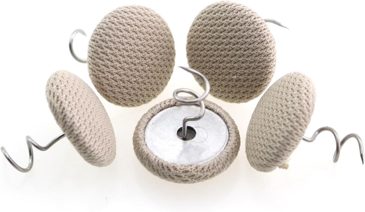 25PCS 18mm Upholstery Twisted Pins Sofa Nail Spiral Nails Bedside Decorative Pins Bed Skirt Edge Holder for Decorative Arm Cover Cufflinks Headwear
