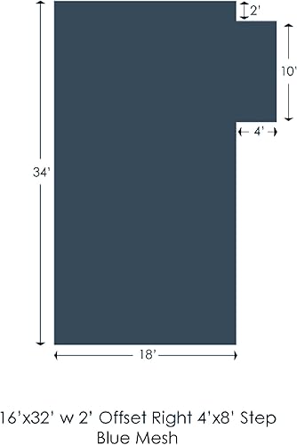 Vista 164 de WaterWarden Cubierta de seguridad sólida para alberca enterrada, cumple F1346 de la ASTM según UL, triple costura, con accesorios, 16 x 40 pies