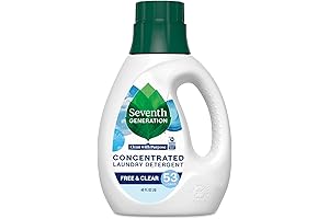 Seventh Generation Concentrated Laundry Detergent Liquid Free & Clear Fragrance Free 40 oz