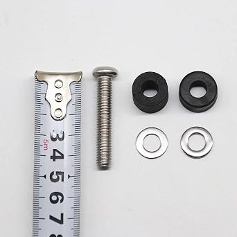 M8 Screws for Samsung TV Wall Mount 304 Stainless Steel M8 x 45mm TV Mounting Bolts Screws for Samsung TV with 25mm Long Spacers