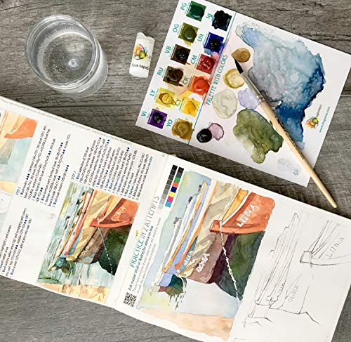 Watercolor Kit (Complete) With Artbook Creative Diy Gift Watercolor Palette Paints Insparea How-To Coloring Watercolor Sketchbook Like Paint By Numbers #TOP7