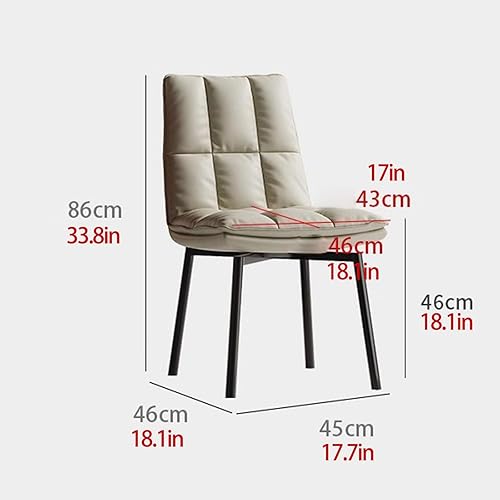 Miniatura 2 de Silla giratoria de cocina de comedor, silla de cocina tapizada de piel sintética, sillas de comedor, sillas de sala de estar, modernas de mediados