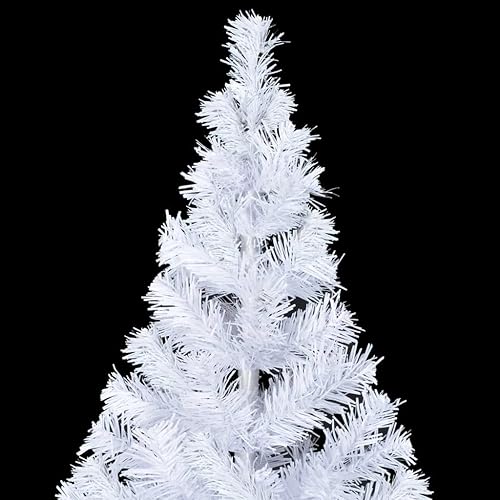Miniatura 5 de vidaXL Árbol de Navidad artificial blanco preiluminado con luces LED con juego de decoración de oro rosa, PVC, 59.1 pulgadas de altura, reutilizable