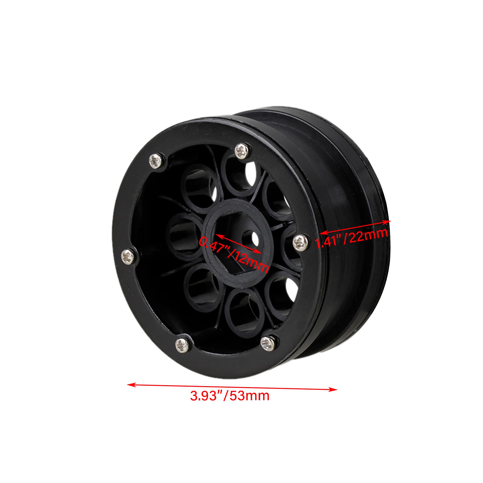 Amazon | Mxfans 4個入れ プラスチック+アルミ合金 RCロッククローラー