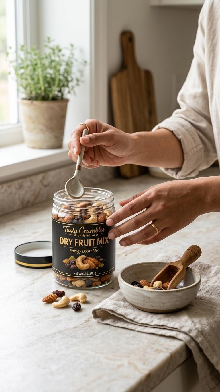 Tasty Crumbles Premium Mix Dry Fruit, Almonds, Cashews, Raisins, Pistachios, Dried Cranberries, 2 pack combo 200g 3