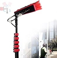 Vista 1 de BLANKX Water Fed Pole Kit, 3.6-10.8m Adjustable Window Cleaning Pole - 180 Rotatable Brush Head Telescopic Cleaning Brush Outdoor Window Glass Solar