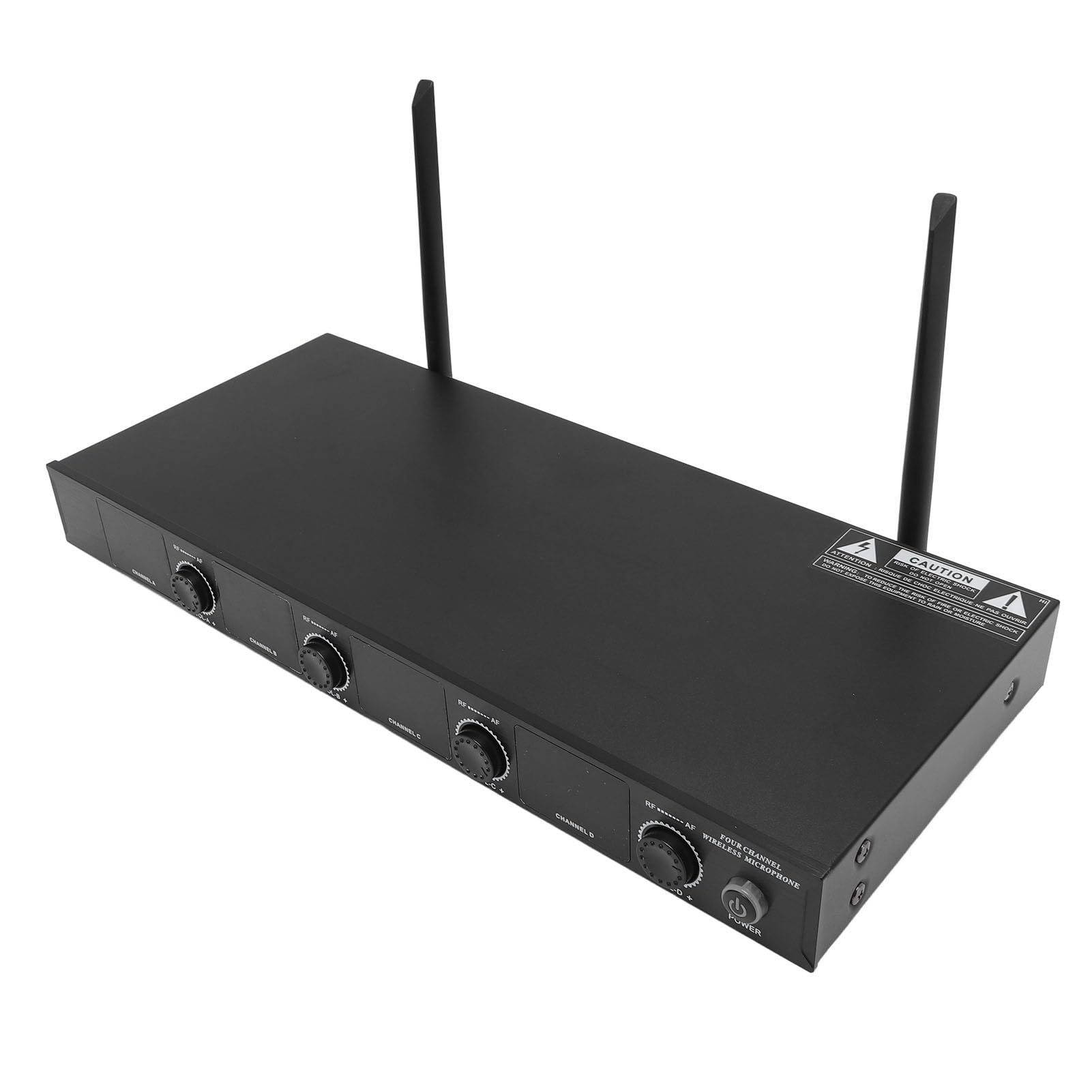 Bezprzewodowy System Monitorowania Dousznego, Odbiornik Paskowy z podwójną anteną i 40 Częstotliwościami UHF VHF, do Nagrywania w Studiu na Scenie (wtyczka UE)