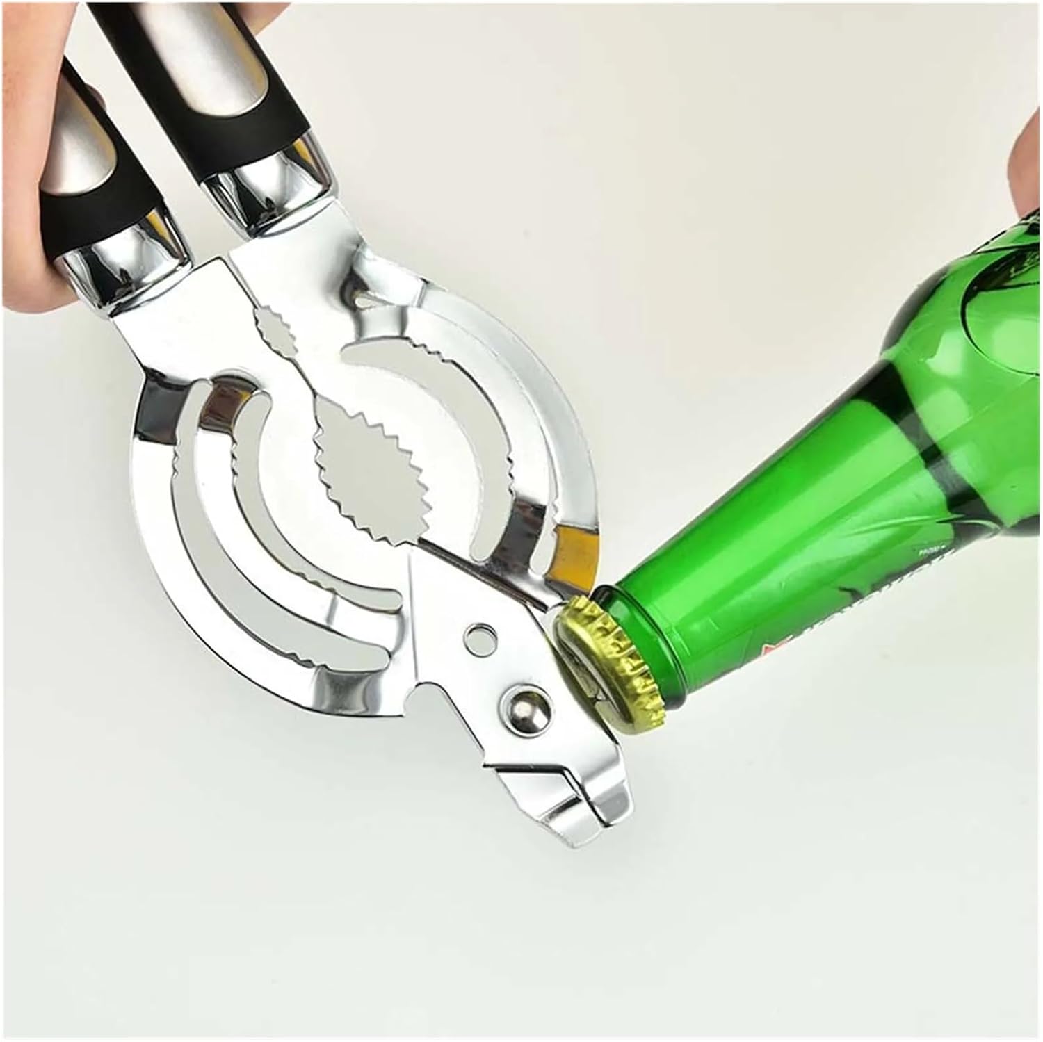 Stainless Steel Multifunctional Can Opener, Labor-Saving Manual Bottle & Jar Opener, Kitchen Tool​