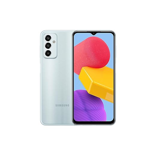 هاتف ذكي سامسونج جالكسي ام 13 LTE بنظام تشغيل اندرويد - تخزين 64 GB RAM 4 ثنائي شرائح الاتصال اصدار المملكة العربية السعودية ازرق فاتح