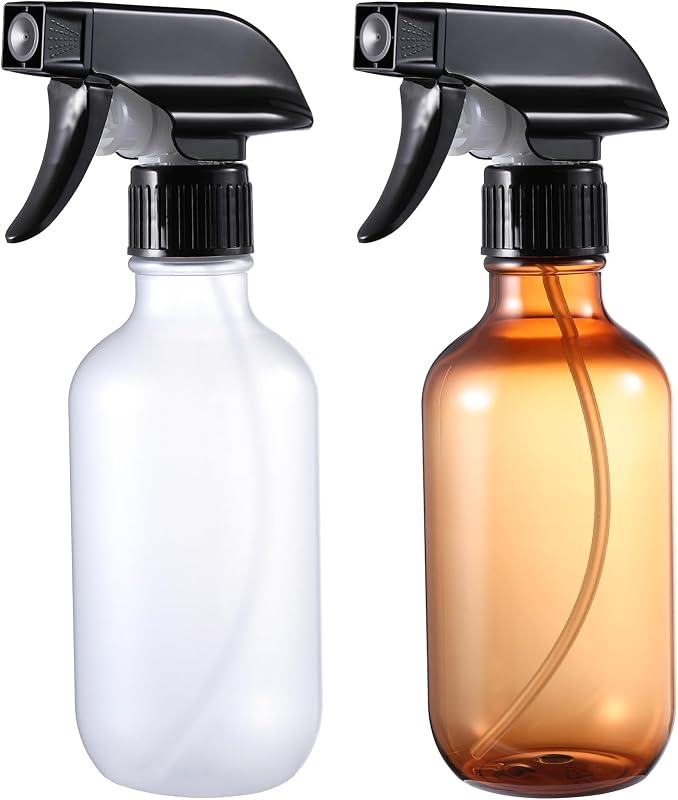 Frascos spray recarregáveis GearTrust com bico ajustável 300 mL, pacote com 2
