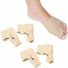 KARELLS Hallux Valgus Corrector Day Night Big Toe Straightener Toe Straightener Protection Sleeves for Damping Hallux Valgus, Hammer Toe, Pain Relief, 2 Pairs
