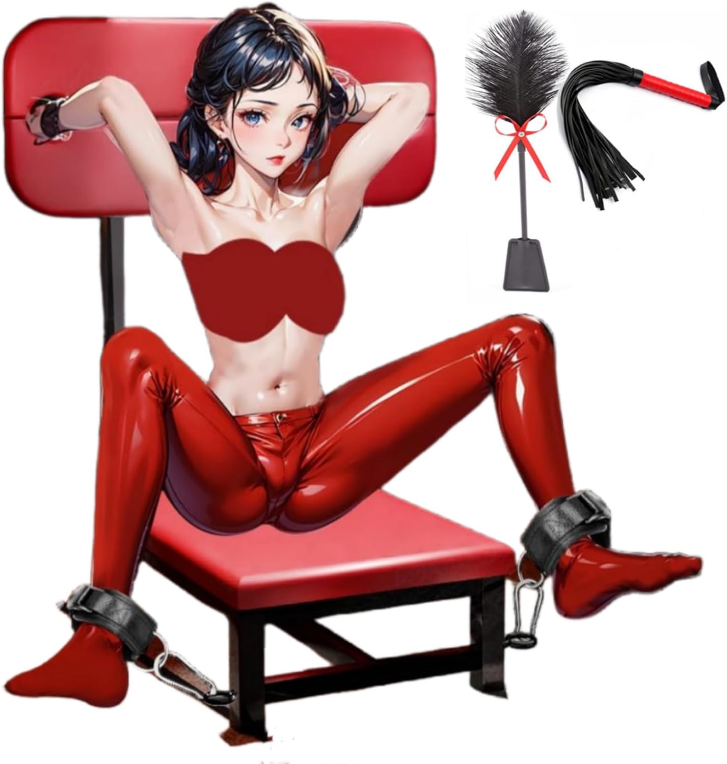 Heavy Duty Sex Stool for Fetish Play Multifunction Chair Position with for Couples Adult Games Sunglasses DX-21122