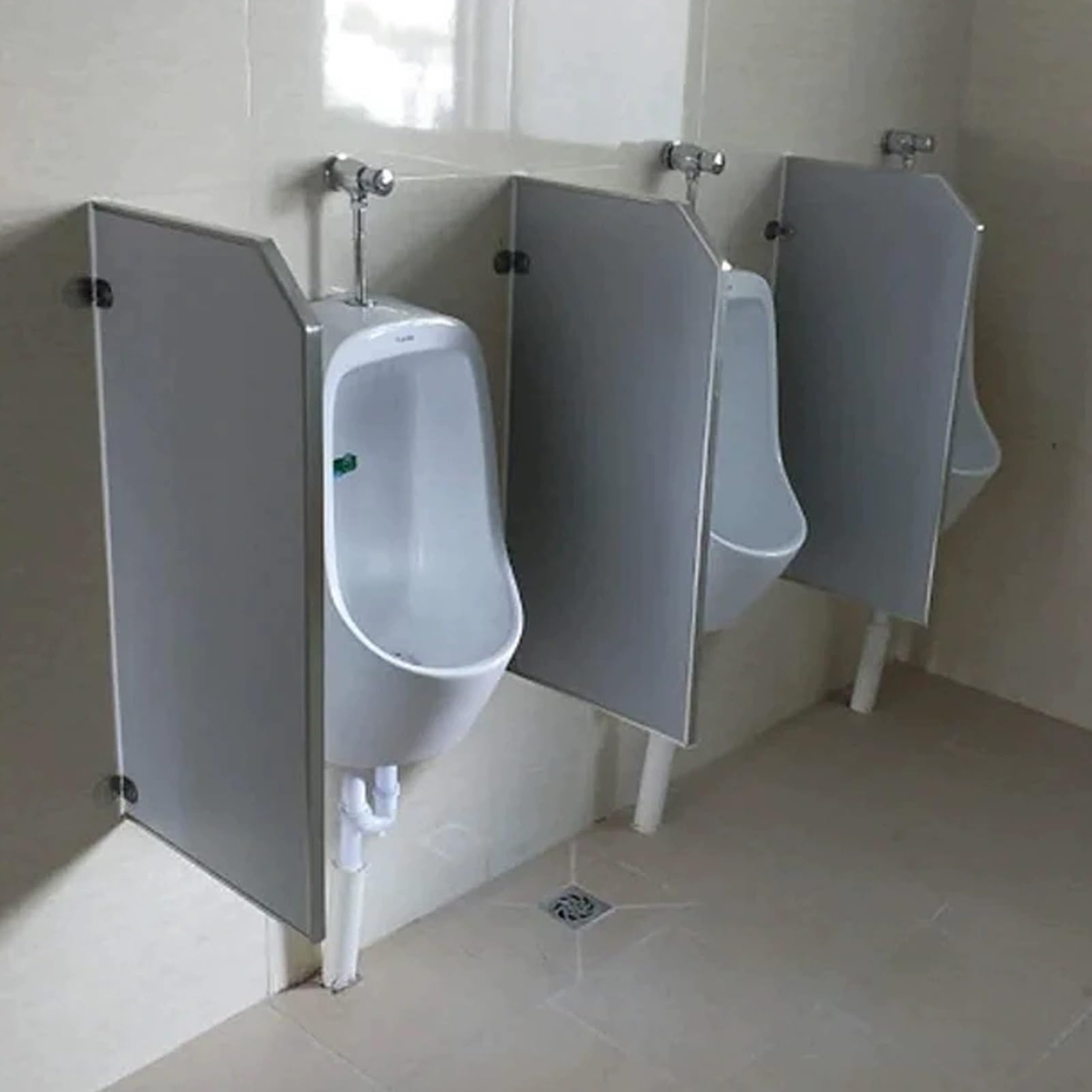 BKSXSOP Public Urinal Privacy Partitions, 3Pcs Wall Mounted, Adult Men Baffles for Restrooms, Schools & Shopping Malls