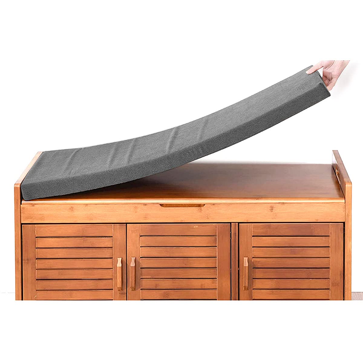 Coussin de banc de jardin anti douleur pour assise en bois dure