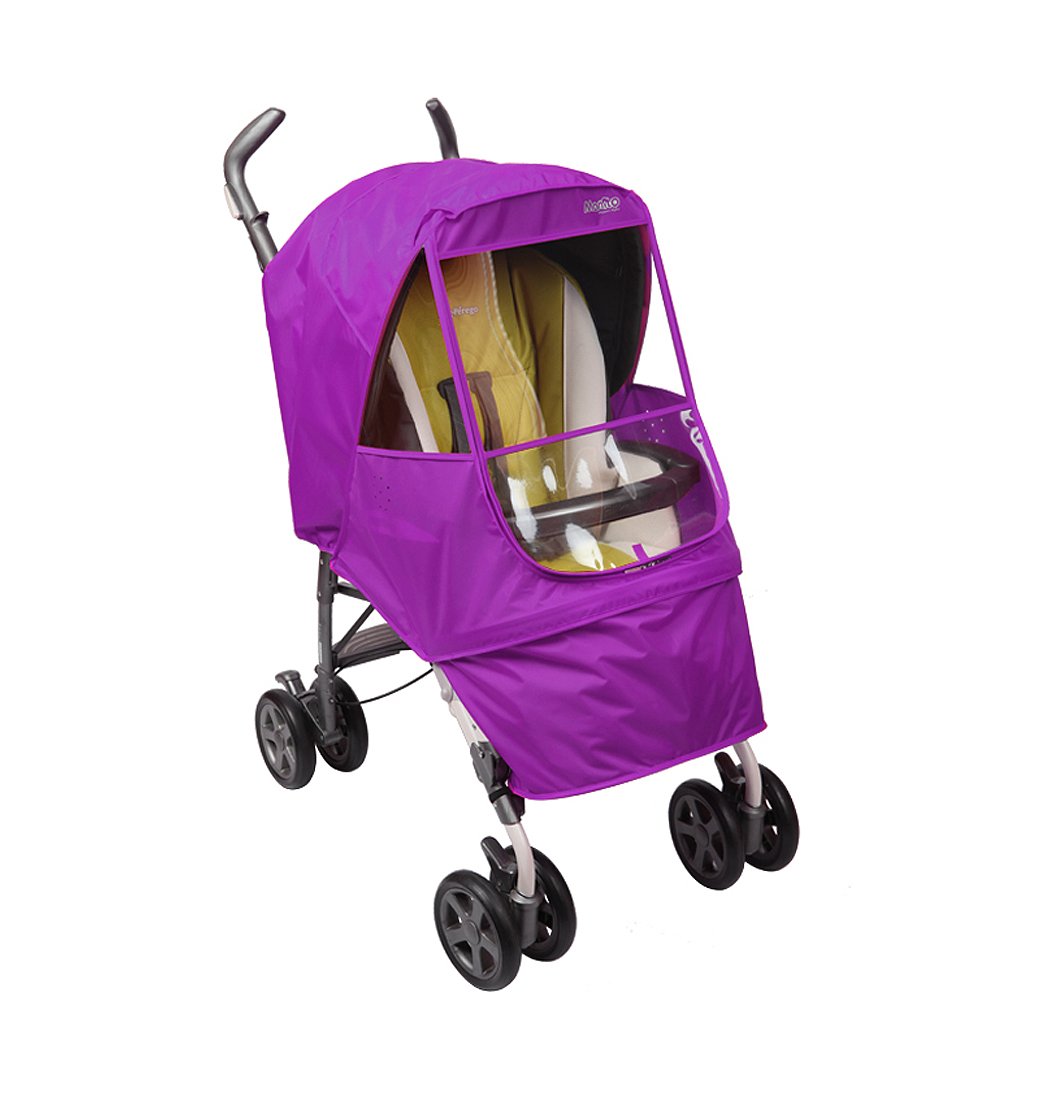 Manito Elegance Alpha Stroller Weather Shield/Rain Cover - Purple