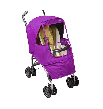 Manito Elegance Alpha Stroller Weather Shield/Rain Cover - Purple